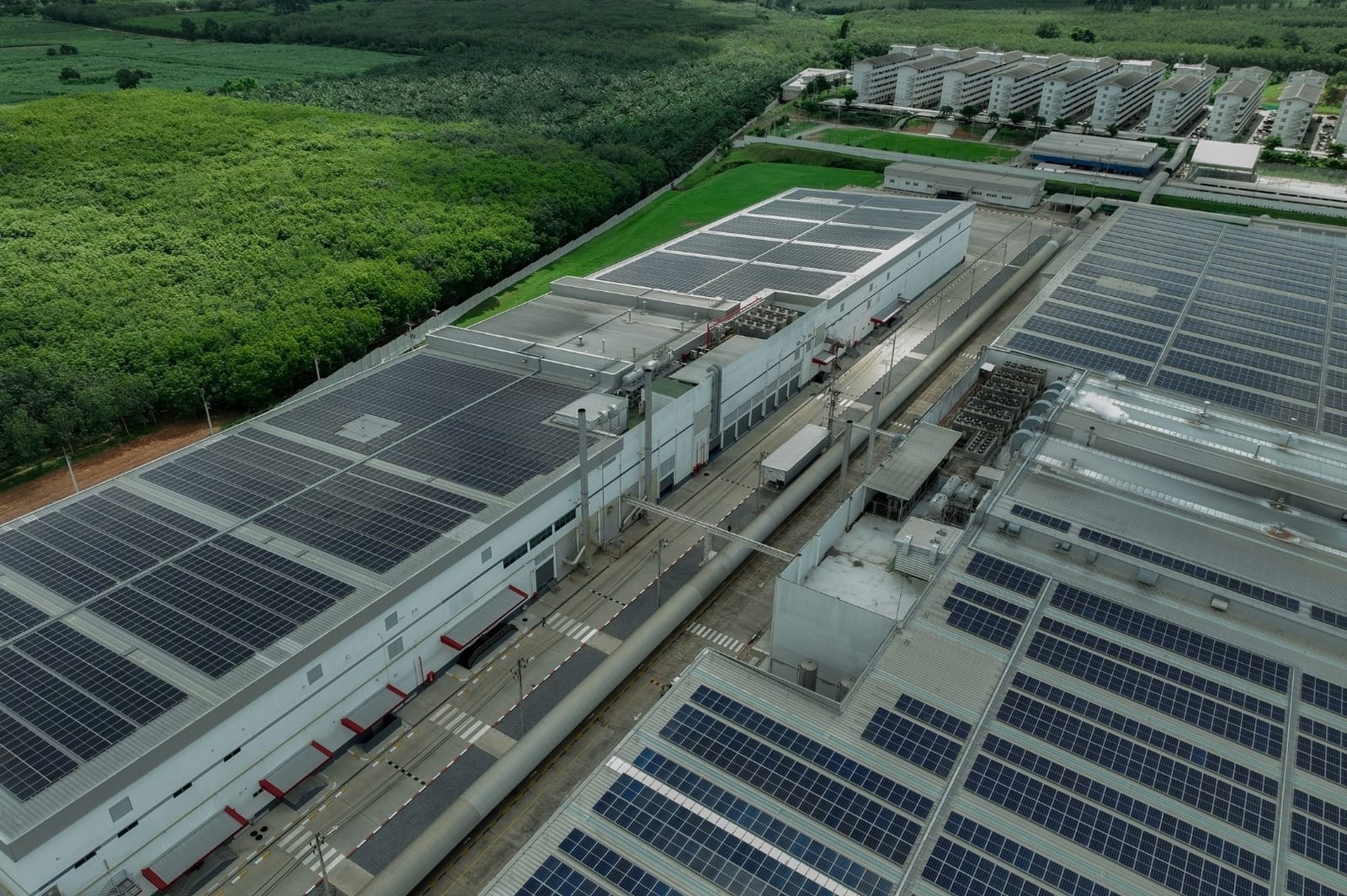 Commercial solar field installation